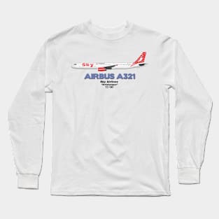 Airbus A321 - Sky Airlines "Antalyaspor" Long Sleeve T-Shirt